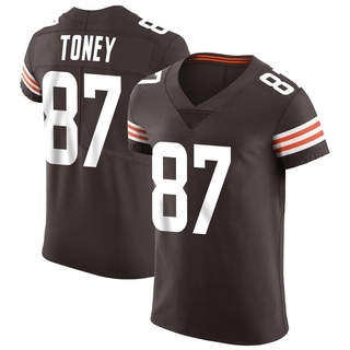 Elite Kadarius Toney Men's Cleveland Browns Vapor Jersey - Brown