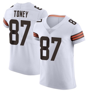 Elite Kadarius Toney Men's Cleveland Browns Vapor Jersey - White