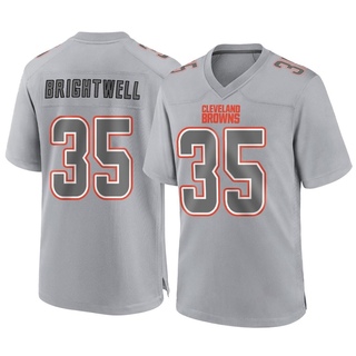 Game Gary Brightwell Youth Cleveland Browns Atmosphere Fashion Jersey - Gray