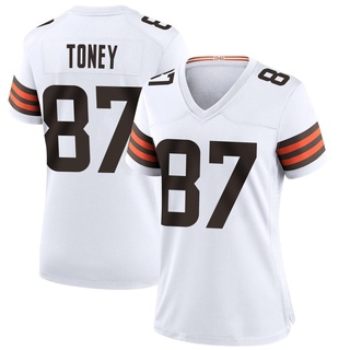 Game Kadarius Toney Women's Cleveland Browns Jersey - White