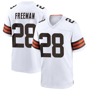 Game Royce Freeman Men's Cleveland Browns Jersey - White