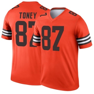 Legend Kadarius Toney Men's Cleveland Browns Inverted Jersey - Orange