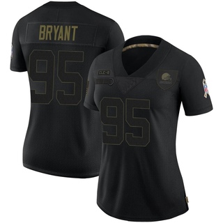 Limited Armonty Bryant Women's Cleveland Browns 2020 Salute To Service Jersey - Black