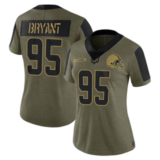 Limited Armonty Bryant Women's Cleveland Browns 2021 Salute To Service Jersey - Olive