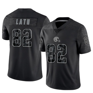 Limited Cameron Latu Youth Cleveland Browns Reflective Jersey - Black