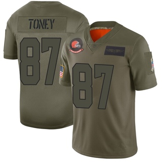 Limited Kadarius Toney Men's Cleveland Browns 2019 Salute to Service Jersey - Camo