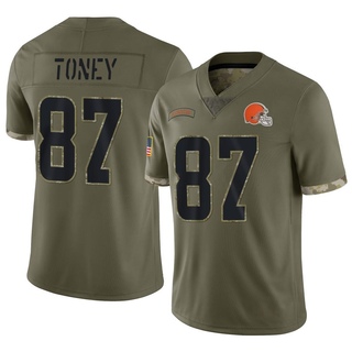 Limited Kadarius Toney Men's Cleveland Browns 2022 Salute To Service Jersey - Olive