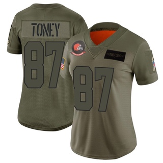 Limited Kadarius Toney Women's Cleveland Browns 2019 Salute to Service Jersey - Camo