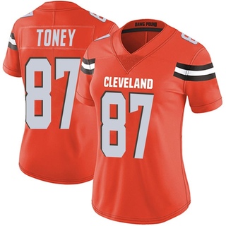 Limited Kadarius Toney Women's Cleveland Browns Alternate Vapor Untouchable Jersey - Orange