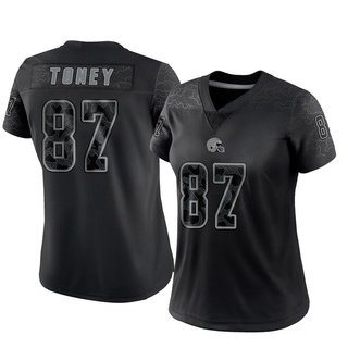 Limited Kadarius Toney Women's Cleveland Browns Reflective Jersey - Black